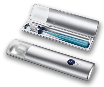 Violight Travel UV Toothbrush Sanitizer makes sure you don’t put a germ lollipop in your mouth