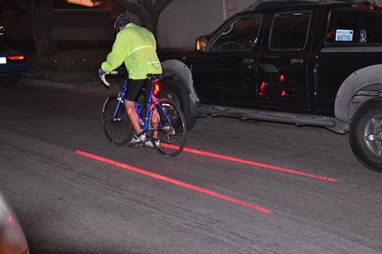 Bike Lane Safety Light gives you a bike lane wherever you go