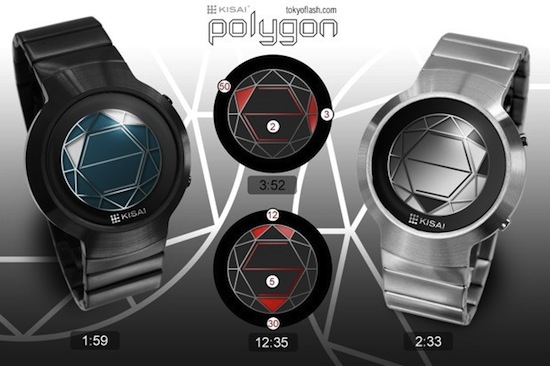 Kisai Polygon LCD Watch gives you a new way to look at time