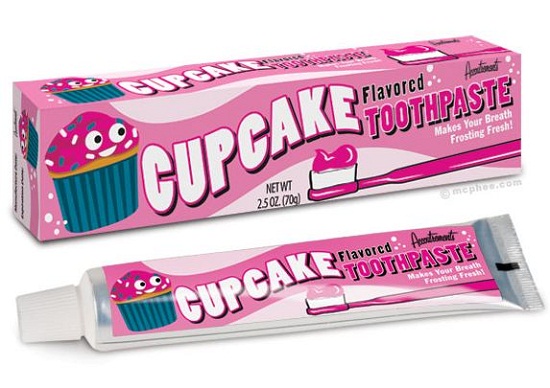 Cupcake Toothpaste will freshen your breath and satisfy your sweet tooth