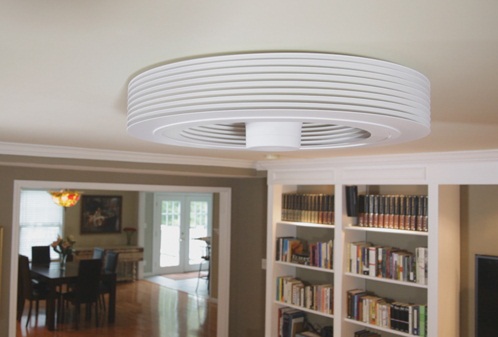 Exhale Bladeless Ceiling Fan puts a breath of fresh air into the room