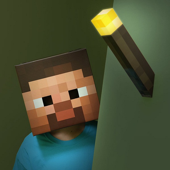 Minecraft Light-Up Torch will make sure no one can creep up on you