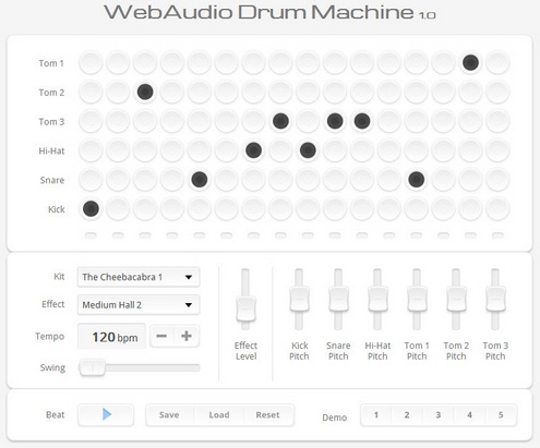 Web Audio Drum Machine – cool free online beat maker