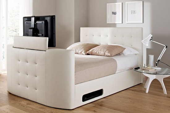 Atlantis Leather Ottoman TV Bed is a secret oasis in your room