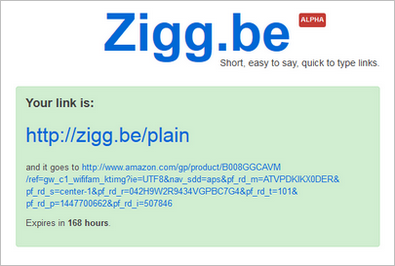 Zigg.be – short, easy to say web links which are perfect for your grandmother
