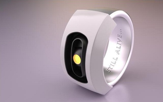 GLaDOS Ring keeps an eye on your favorite test subject