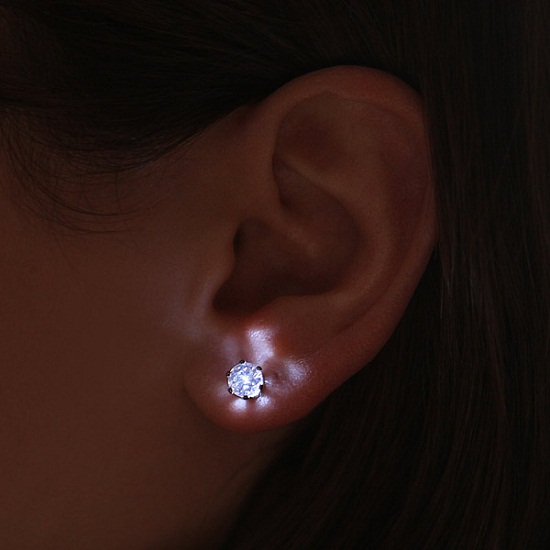 LED Crystal Earrings will light up the light of your life