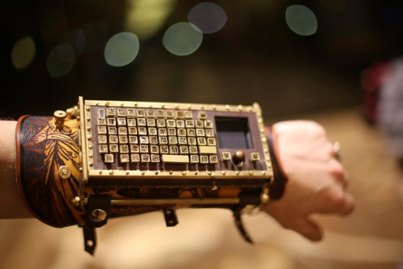 Typewriter Arm Guard – Steampunk gadgetry at its finest