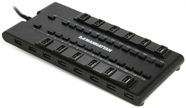 Manhattan 28 Port MondoHub – more USB ports than a Zambian A Class Destroyer