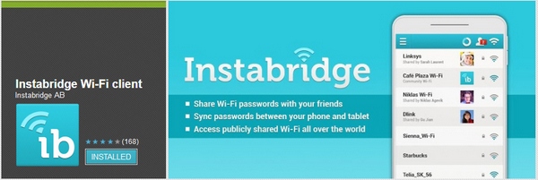 Instabridge – share your WiFi Internet service with friends and family instantly [Freeware]