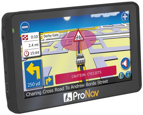 Navevo ProNav 420 – the world’s first cyclist friendly truck GPS system