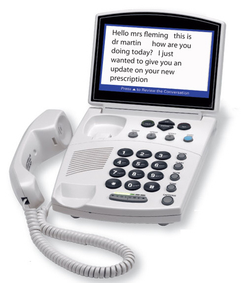 Captioned Telephone lets you see your calls as well as hear them