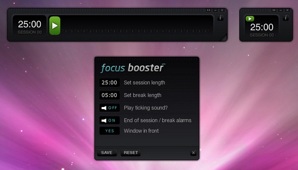 Focus Booster – get things done by making time your slave [Freeware]