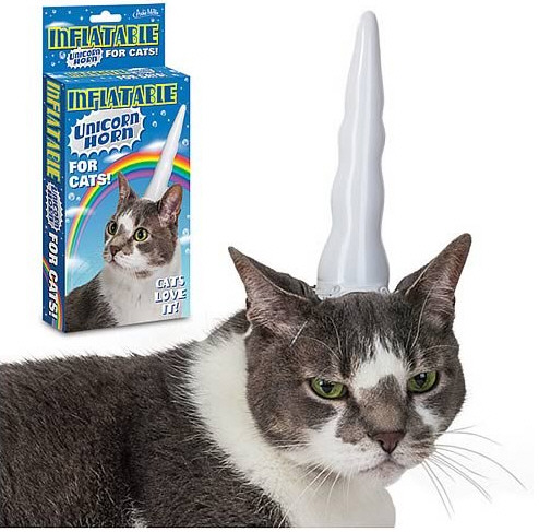 Inflatable Unicorn Hat For Cats – give them a gift they’ll treasure for ever