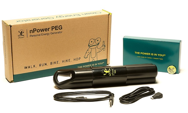 nPower PEG will charge your phone with every step you take
