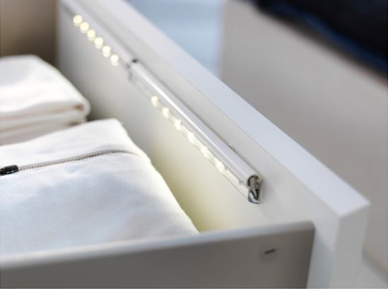 Don’t let the junk drawer eat your stuff, use the Dioder LED Drawer Lamp