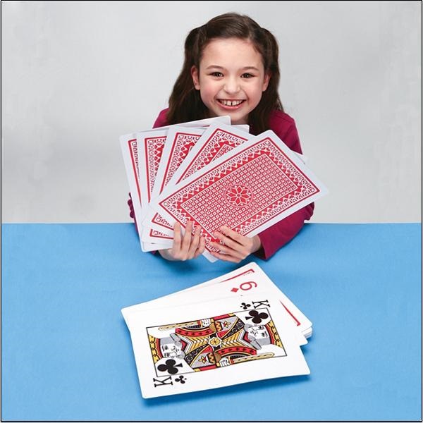 Jumbo Playing Cards – just try and use sleight of hand