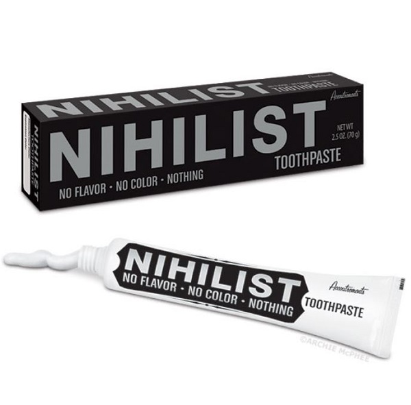 Nihilist Toothpaste – clean your teeth with reality