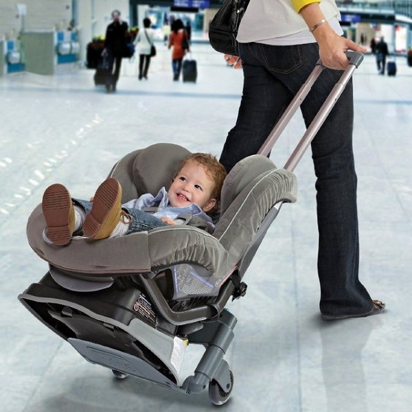 Brica Roll ‘n Go Car Seat Transporter might make traveling with kids easier
