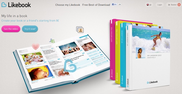 Likebook – turn your Facebook life into a book and impress people muchly