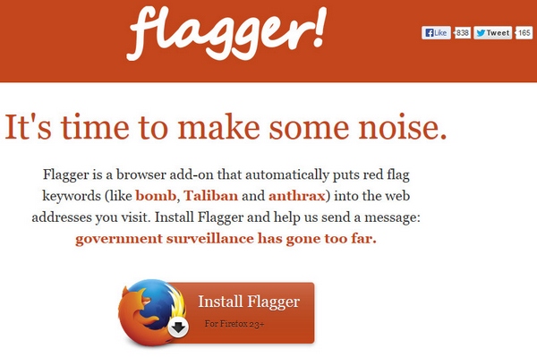 Flagger – the browser add-on designed to drive government snoops crazy [Freeware]