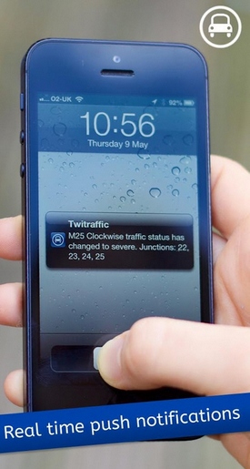 Twitraffic – real time UK traffic news on your phone from the tweets of others [Freeware for 48 hours]