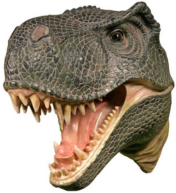 Wall Mounted T-Rex Dinosaur Head – show ’em all you mean business