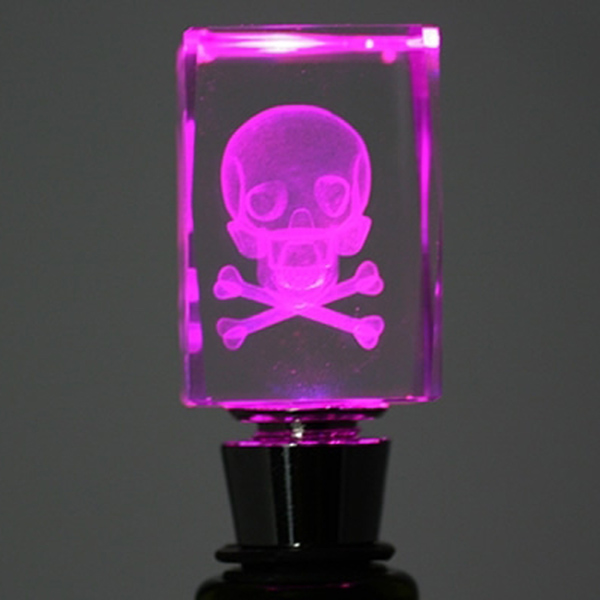 Light-Up Skull Bottle Stopper –  not just for poison anymore