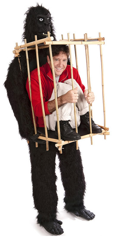 Gorilla Cage Costume – put him down, you don’t know where’s he’s been