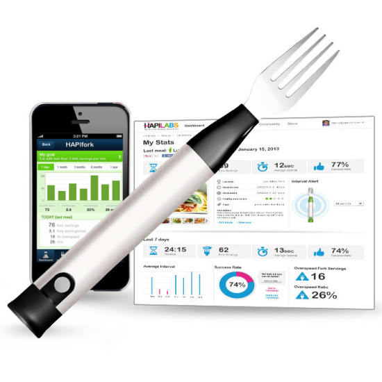 HAPIfork – Bluetooth ‘smart’ fork teaches us how to eat better, lose weight and stay healthy