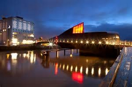 River Hull Footbridge at night