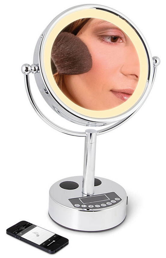 Bluetooth FM Radio Vanity Mirror – the easy guide to looking stupid in front of your family