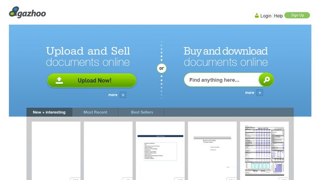 Gazhoo.com - Sell Documents Online