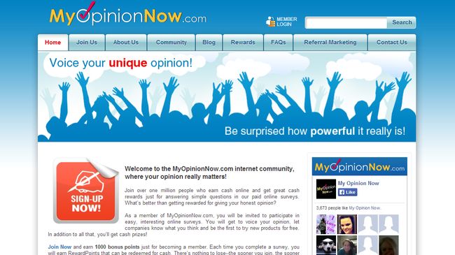 MyOpinionNow.com - Get Paid For Sharing Your Opinion