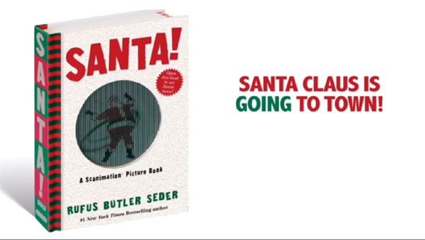 Santa Scanimation Book – Pictures of Santa come to life