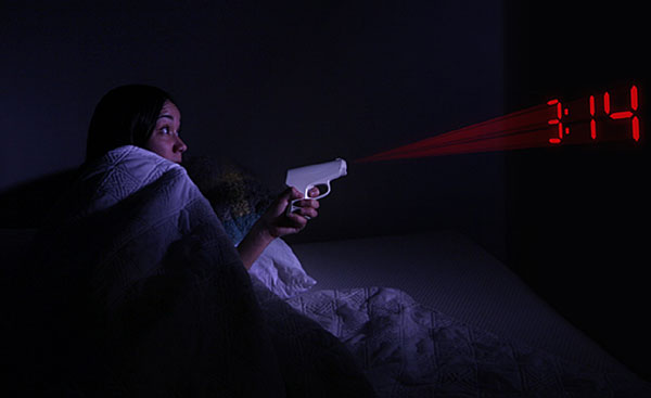 Secret Agent Projection Alarm Clock – taking aim at your morning routine