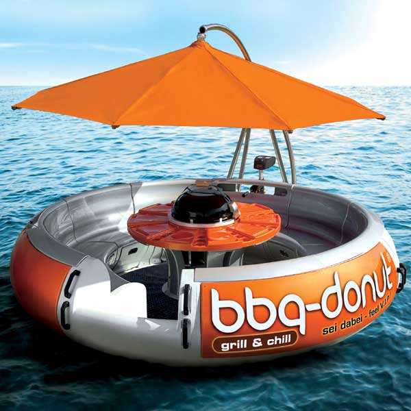 BBQ Donut Boat – Have a BBQ while on a boat, but sadly no BBQ donuts