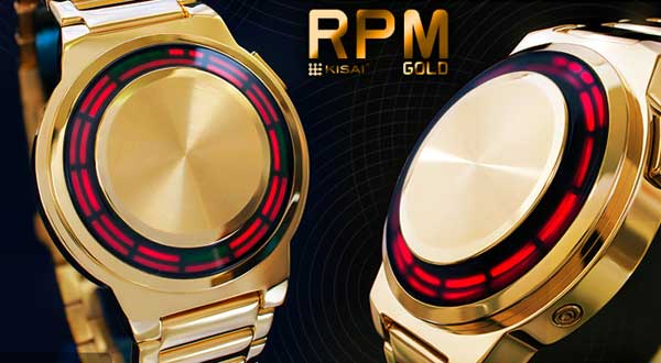 TokyoFlash Kisai RPM Gold LED Watch – Red and gold but it’s not really Iron Man