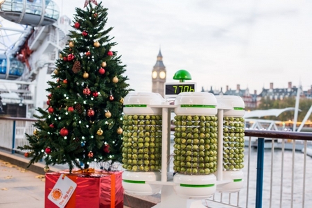 Londoners enjoy Christmas with a uniquely powered Christmas tree