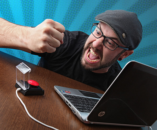 Big Red Button USB Powered Rage Relief Device – Just punch it to feel better