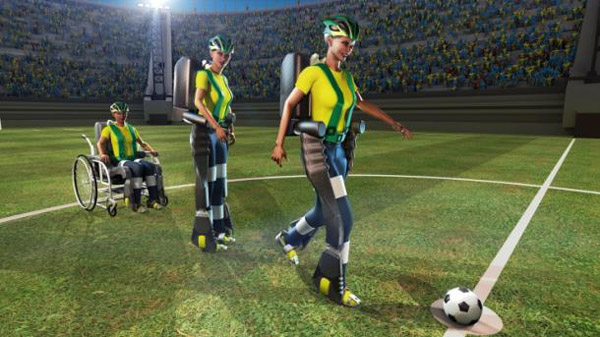 Exoskeleton kick to kick-off World Cup in Brazil – Mind control will give paralyzed teen chance to kick soccer ball
