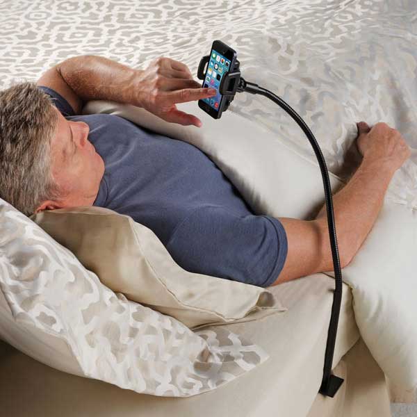 Bedside Smartphone Stand – A sign that maybe you spend too much quality time with your phone.