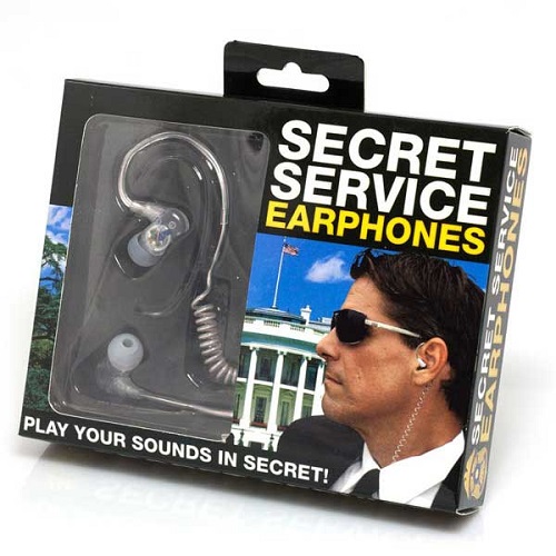 Secret Service Earphones in Package