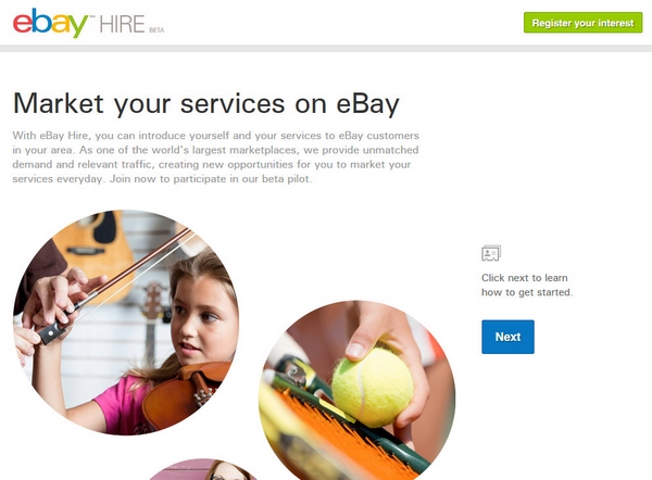 eBay Hire – auction giant diversifies into providing services…good idea, AAAAAA+++, would use again