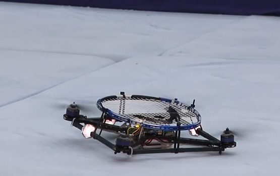 Quadcopter Tennis Anyone? Is this a pointer to a possible future of ball sports?