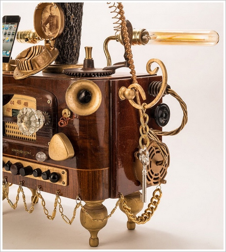 steampunkgramaphonedockforsmartphones