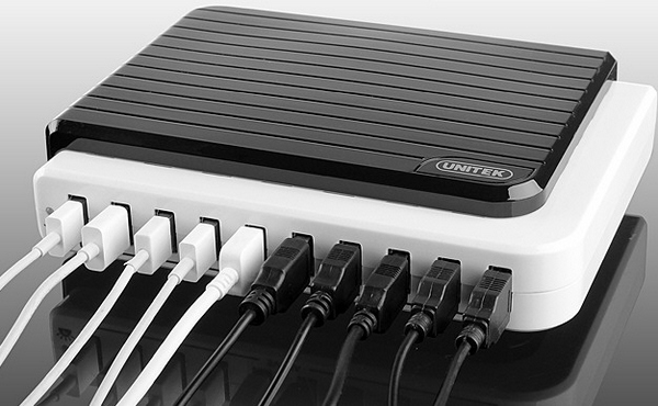 Unitek 10 Port USB Charger – how many portable gadgets are in your home, right now?