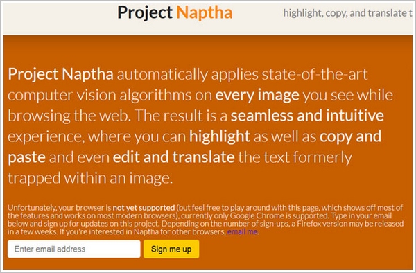 Project Naptha – amazing new browser tool lets you grab, erase or translate text from images or scans [Freeware]