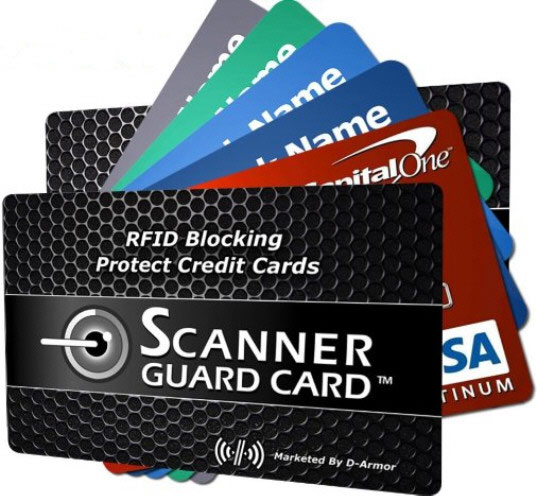 Scanner Guard Card – block your credit cards from RFID theft