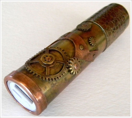 Steampunk Portable USB Charger – geek out with style when you need extra power